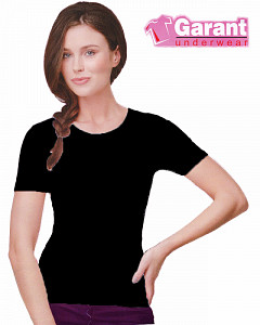Женская черная футболка GARANT